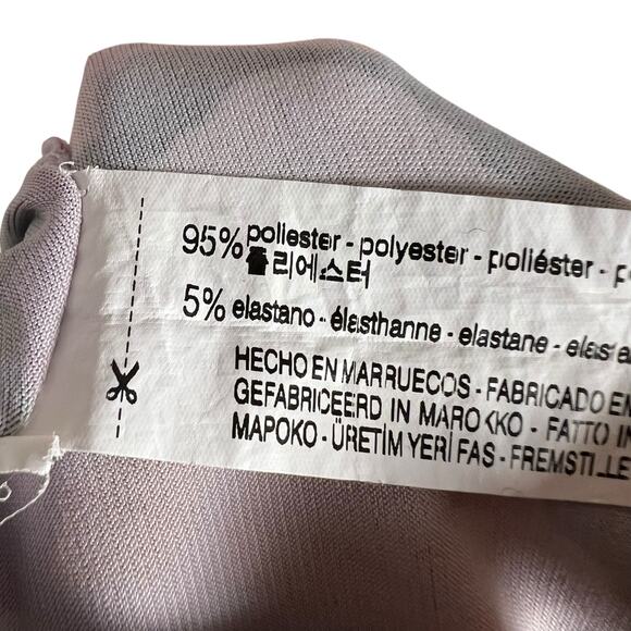 Zara High Neck Pink Floral Print Elbow Sleeve Tie Back Midi Dress Size Small - Picture 9 of 12